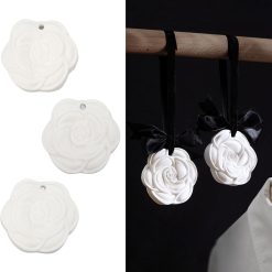 BORDSTRACT Exquisite White Camellia Carved Aromatherapy Wax Tablets - Long 
Lasting Fragrance Flower Sachets for Wardrobe, Car, and Home Decor - Set of 
3 Different Fragrances