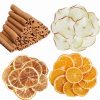 Dried Orange Cinnamon Pot Simmering Kit, Cinnamon Sticks Dried Lemon 
Slices, Stovetop Potpourri Set, Natural Dried Fruits Potpourri Bowl Filler 
Gift Basket Fillings for Home Party Warming Decor