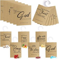 48 Packs Mother's Day Christian Gift Bulk Scented Sachets for Drawer and 
Closet with Organza Bag Bible Verse Fragrance Packets Air Freshener Bag 
Church Favors for Teacher Nurse Women,6 Scents