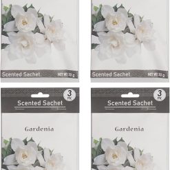 Hosley Gardenia Scented Scented Sachet - Set of 12, 1 oz Each Sachets for 
Drawers or Closets. Ideal Gift for Wedding, Special Occasions, Party 
Favors, Spa and Aromatherapy.