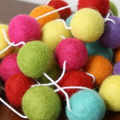 Custom Felt Ball Garland – Pom Pom Party Decor
