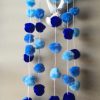 Pom Pom Garlands – Birthday 1" Pom Garland (Blue Shades)