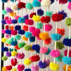 Christmas Felt Ball Garland – Holiday Pom Pom Garland