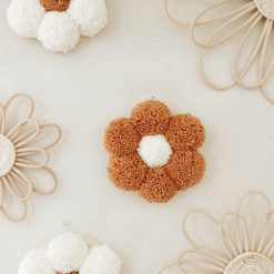 Pom‑Pom Flower Bouquet Wall Hanging